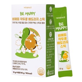 [New Wave] Non-happy Pears and Bellflower Sticks for Rhinitis (10g, 14 packets, 1 box) Children’s bronchial stick / [뉴웨이브] 비염엔 비해피 작두콩 배도라지 스틱 (10g 14포 1박스) 아이들기관지스틱