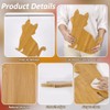 FINGERINSPIRE Cat Shaped Charcuterie Board 11x11.3x0.59inch Cat Wood Cutting Board