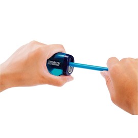 Kutsuwa STAD Dual Blade Pencil Sharpener, Transparent Black (RS021BK)