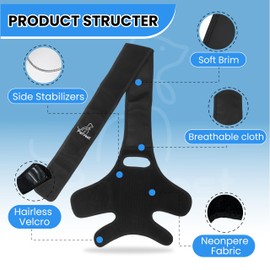 PetVest Dog Knee Brace for Torn Acl Hind Leg Support with Cruciate Ligament Injury Dog Brace Hind Leg Better Recovery with Adjustable Strap Leg Brace for Relieve Joint Pain,Muscle Sore (Large)