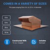 Generic Copper Rooftop Exhaust Vent Cap with Damper (4 Inch)