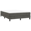 TREATLIFE HOME Enhance Comfort with Dark Gray Velvet Bed Frame,