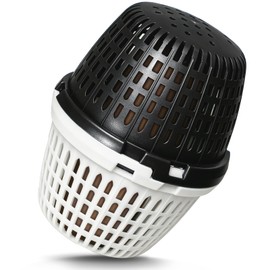 LuxLoome Mineral Pool Unit for 20-30k Gallon Pools Black & White, Compatible with All Swimming Systems, Easy Drop-In Pool, Lasts Up to 6 Months