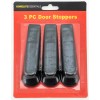 Tool Essentials HomeLife Essentials 3pc Door Stoppers, Black Plastic