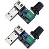 RUNCCI-YUN 2 Pack USB Fan Speed Controller, Mini Fan Speed