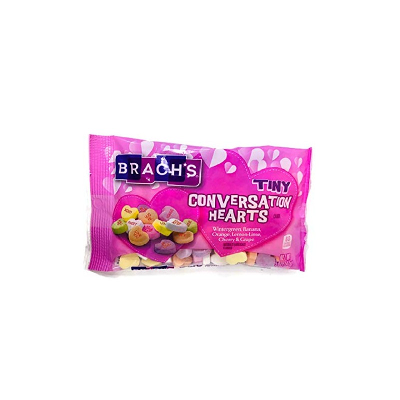 Brach's (1 bag) Valentine's Day Tiny Conversation Hearts Candy -