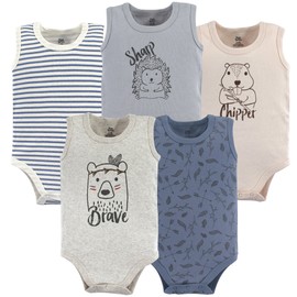 Yoga Sprout Cotton Bodysuit, 5 Pack, Wild Woodland, 18-24 Months