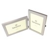 Brushed Aluminium Satin Silver Colour Twin 2 Picture Double Folding