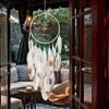 Handmade Dream Catchers,White and Gold Feather Decoration for Christmas Wedding