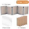 Biggun 5x7in 5 Folding Accordion Picture Frame - Foldable Hinged