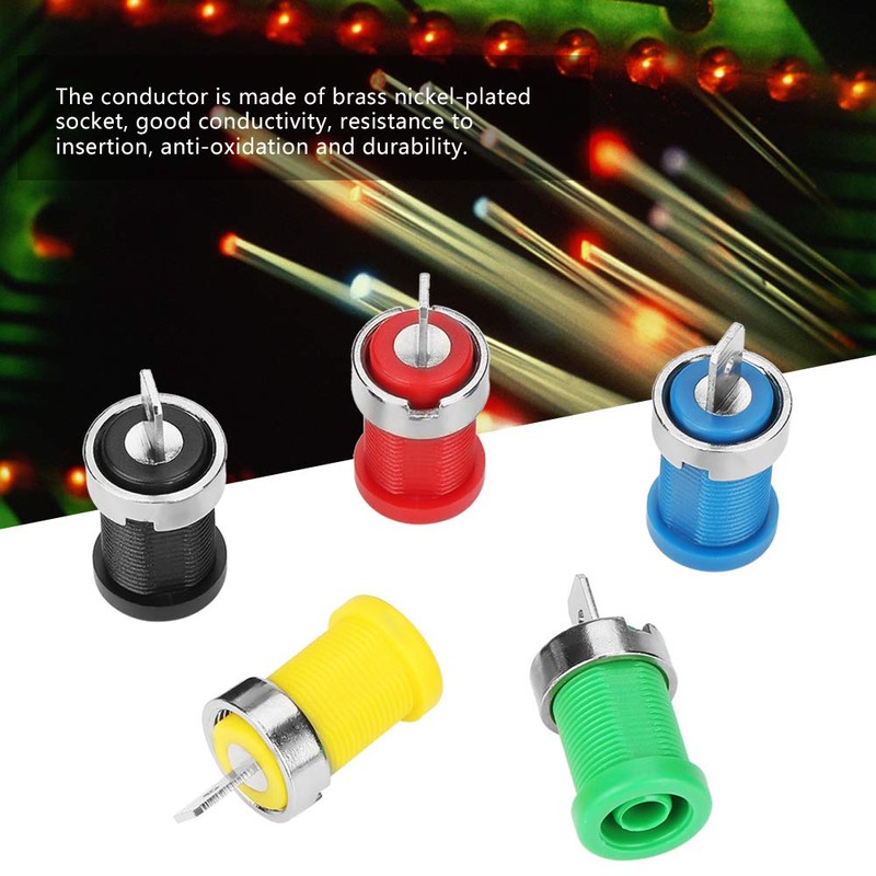 Banana Sockets 4 mm, 4 mm Banana Sockets Panel Mounting