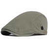 DIYDECAL Cotton Newsboy Flat Caps for Men, Womens Cabbie Driving