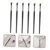 Ipetboom 6pc Eyebrow Brush Set Angled Eyeliner Concealer Makeup Brushes