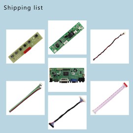 VSDISPLAY DVI VGA AUDIO LCD Controller Board Fit To 21.5" M215HW01 VB 23" LM230WF5-TLF1 1920x1080 30Pins LCD Screen