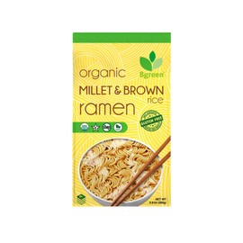 Big Green Organic Food- Organic Millet & Brown Rice Ramen, Gluten-Free, Non-GMO, Vegan, Kosher (5)