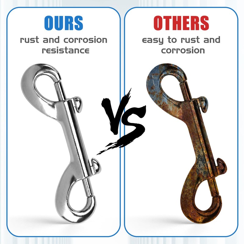 20 PCS Double Ended Snaps, 3.5 Inch Zinc Alloy Trigger