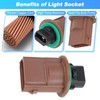INFINAUTO 2pcs Turn Signal Socket Connector Kit for Jeep Grand