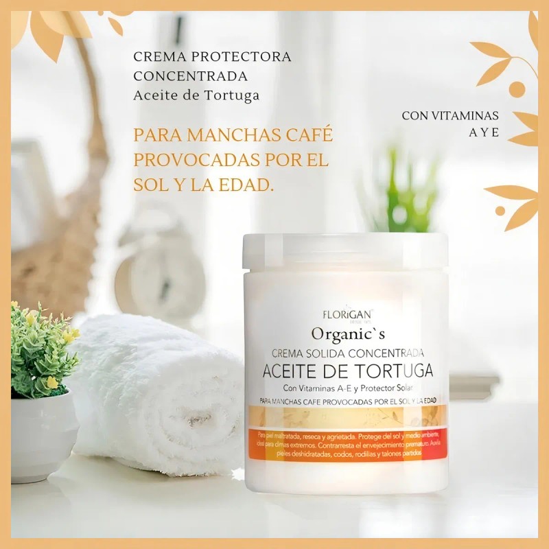 Crema Protectora Concentrada Aceite Tortuga 600gr Florigan