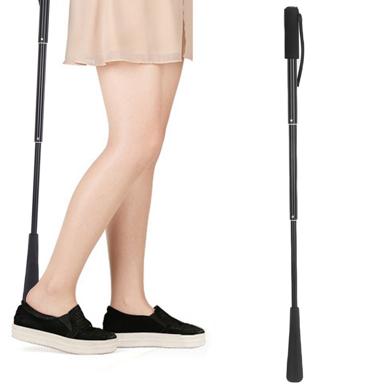 Long Handle Shoe Horn for Seniors Portable Retractable Long Handled