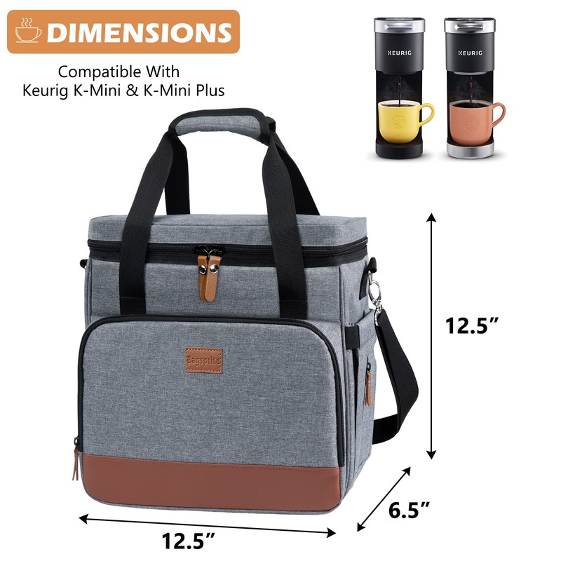 BAGSPRITE Coffee Maker Travel Bag Compatible with Keurig K-Mini or