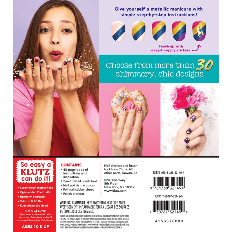 Klutz Metallic Glam Nail Studio Activity Kit