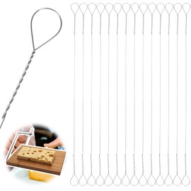 14 Pcs Cheese Slicer Wire Replacement Cheese Slicing Board Wire Marble Cheeses Slicing Board Wires for Cutting Polished Soft Cheeses and Butter Chunks 5.5 inches Length