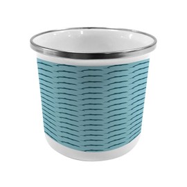 Ambesonne Dolphin Steel Camping Mug, Ocean Aquatic Fauna Dolphin Silhouette with Blue Color Scheme Abstract, Printed Thermal Cup for Camping and Outdoor Activities, Pale Blue Dark Blue