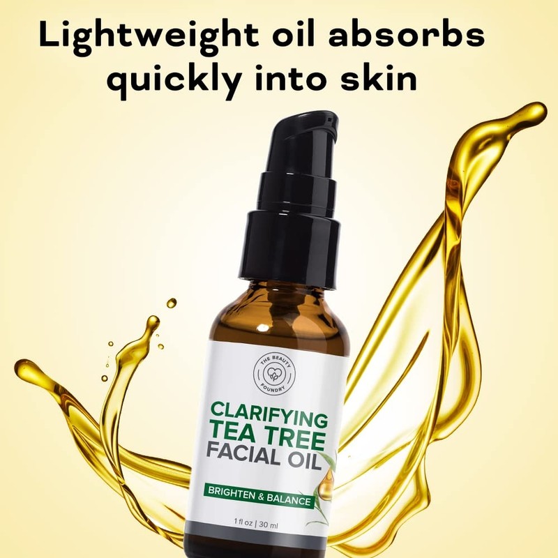 Tea Tree Facial Oil Clearing Antioxidant-rich beauty targeting acne and