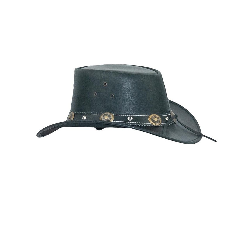 Black Jungle Reedley Leather Hat, Classic Western Hat, Cowboy Hat,