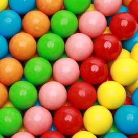 Gumballs for Kids - 1 Inch Large Double Bubble Gumballs - 15 OZ Baseball Chewing Gum Assorted Fruit Flavored Bubble Gum for Gumball Machine - Sweet Gum Balls in Bulk