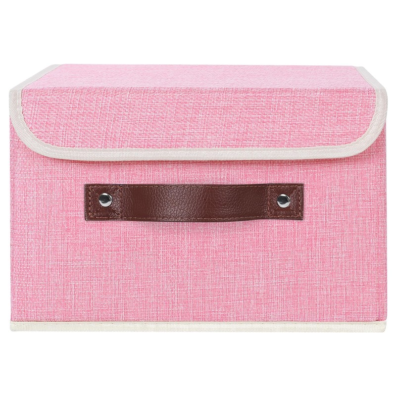 ANMINY Storage Bin with Lid Storage Boxes with PU Leather