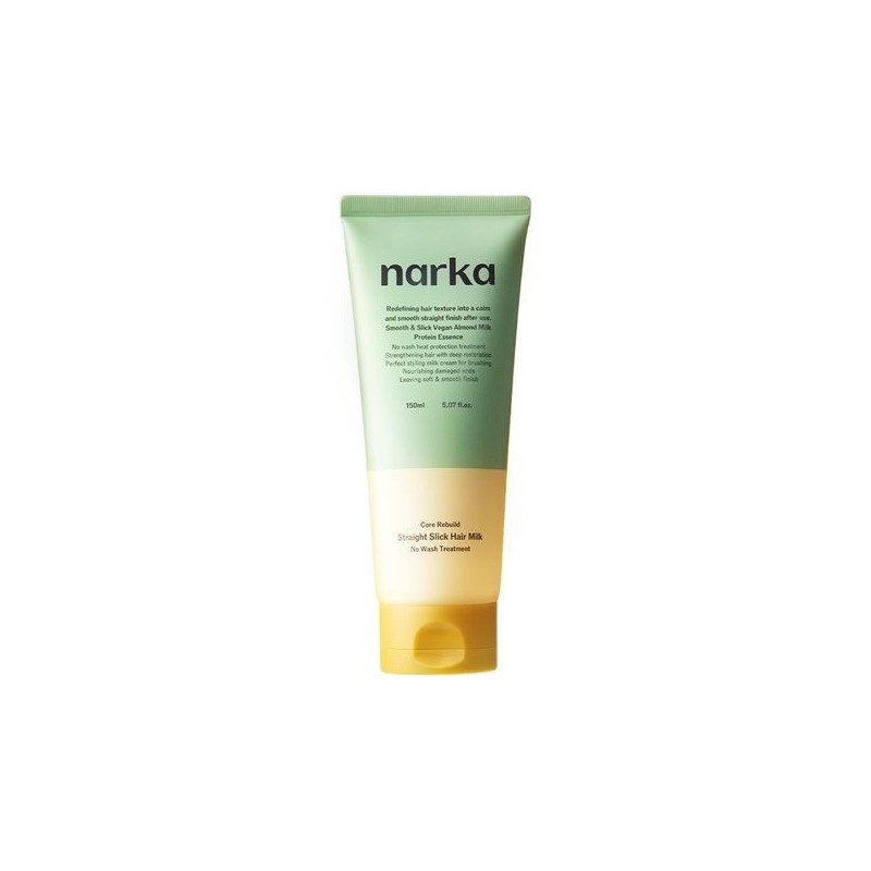 narka Straight Slick Hair Milk 150ml Set (+Brush) - narka