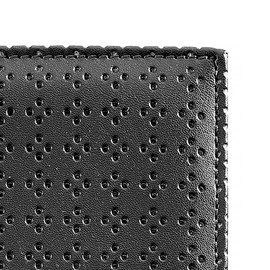 Miquelrius - 12 Month Diary (January 2024 to December 2024) Day to View Caddy Size 80 x 120mm (Similar to A7) Faux Leather Die Cut Black Spanish