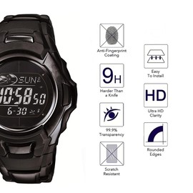 Youniker 3 Pack Compatible with MTG M900 Screen Protectors Tempered Glass for MTG-M900BD / MTGM900 Watch Screen Protector Foils Glass Anti-Scratch Anti-Fingerprint