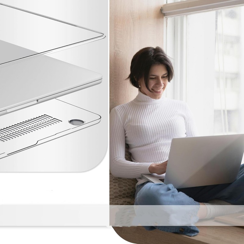 CLM-Tech Case Compatible with MacBook Pro 14 Inch M4 M3