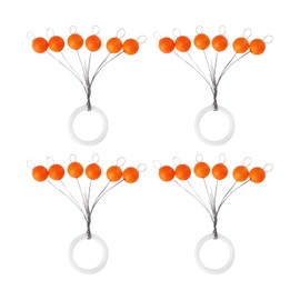 VGOL 4x Orange Surface Blob Floats, Bite Indicator for Fly Fishing Shallow Weedy Waters, 1# 6.5mm