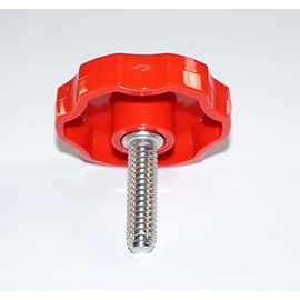 5/16-18 x 1" Rosette Thumb Screw Thumb Screws Thumbscrew Stainless Steel Clamping Knobs Red (4)