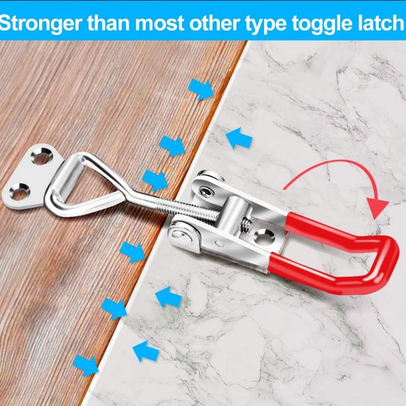 2 Pack Metal Toggle Latch,Box Closure Tension Lock Toggle Clamp