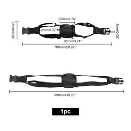 PH PandaHall Adjustable Luggage Straps, Nylon Travel Bag Strap Black Travel Bag Bungee Elastic Strap Belt with Side Release Buckle for Add a Bag Luggage Suitcase Travel Accessories