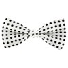 cravateSlim White and Black polka dots Bow Tie