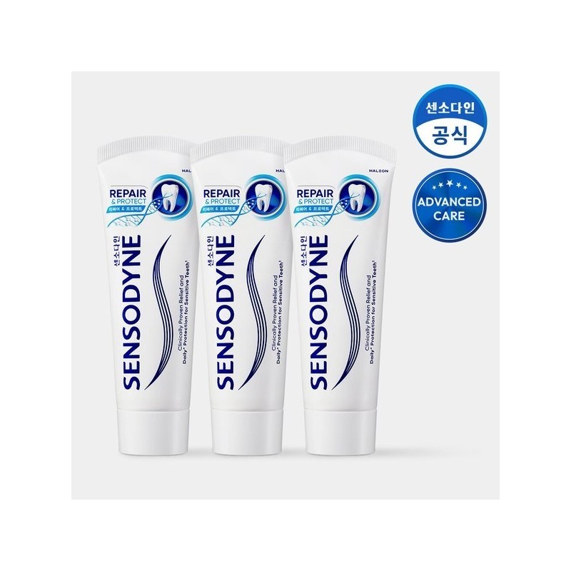 Sensodyne Repair & Protect Toothpaste 100g x3 / 센소다인 리페어