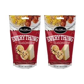 Mrs. Cubbison's Cheese Crisps - 100% Real Cheese, Keto Friendly, Great for Snacking and Salad Topper - Everything Seasoned Flavor (1.98 Ounce (Pack of 2))