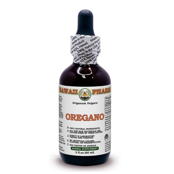 Oregano (Origanum Vulgare) Dry Sheet Alcohol-free Liquid Extract Glycerite 60 ml