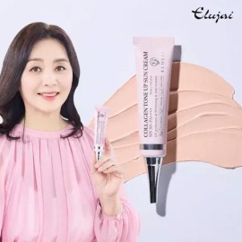 Eluzaei 엘루자이 콜라겐 톤업 선크림 3개/ 선블록 자외선 선블럭 미백 주름개선 Eluzaie Collagen Tone-Up Sunscreen 3-pack / Sunblock UV Block Whitening Wrinkle Improvement