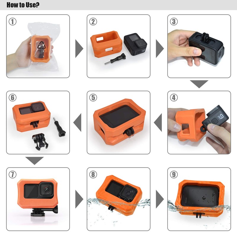 Floaty for GoPro 11 Hero10 Hero 9 - Float Housing