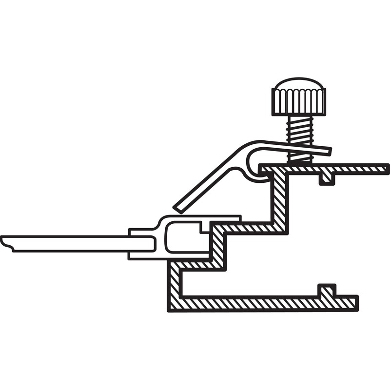 Prime-Line PL 7955 1/8 In. Offset Storm Door Panel Clips