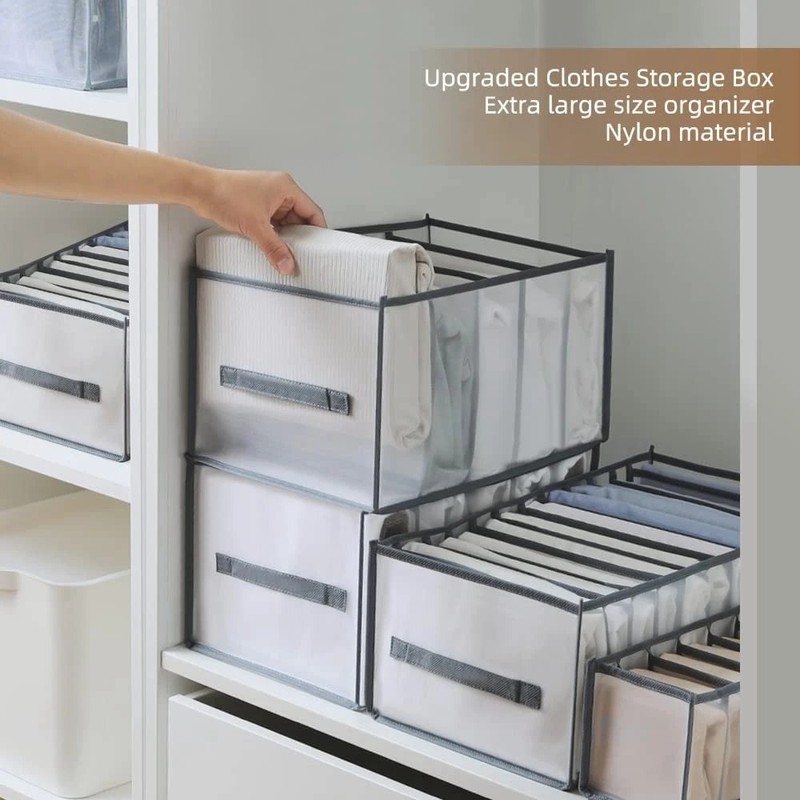 Closiq Drawer Organizer Underwear – Foldable Breathable Compartment Bins, Closet