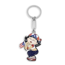 flagsandsouvenirs Puerto Rico Flag Girl Keychain Bandera de Puerto Rico Nina llavero