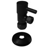 Westbrass D105QR-62 Round Lever 1/4-Turn Angle Stop 1/2" Copper x