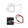 PENGLIN 2PCS 2510 Cooling Fan 12V 25mm x25mm x10mm DC